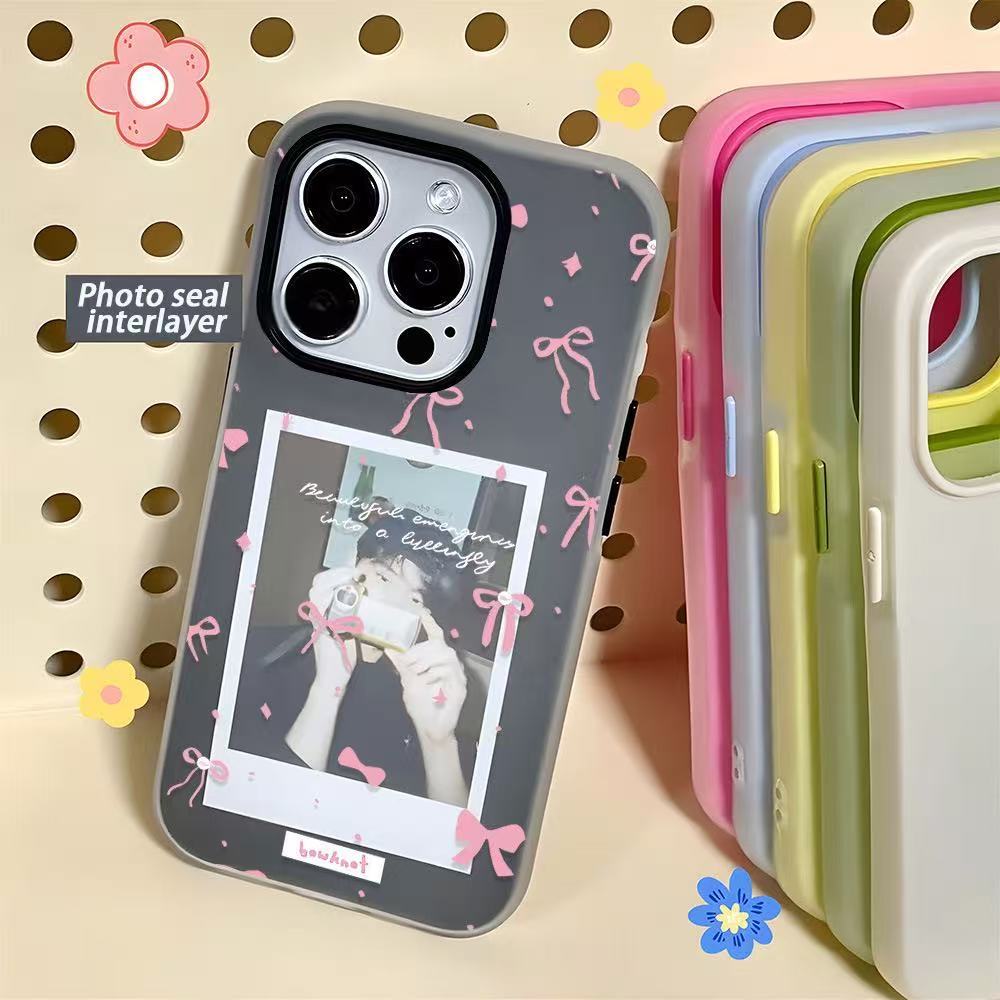 การ์ตูนโบว์ 2in1 เคส For Infinix Smart 8 9 6 7 5 Pro HOT 40I 50I 30I 10 11 Play Spark GO 2023 20 20C POP 8 10C P55 4G 5G