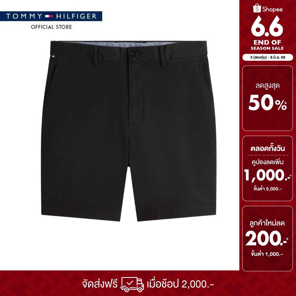 [ลดเพิ่ม 25% โค้ด T3JUNM3R3Y26] Tommy Hilfiger กางเกงขาสั้น ผู้ชาย รุ่น MW0MW42352 BDS - สีดำ