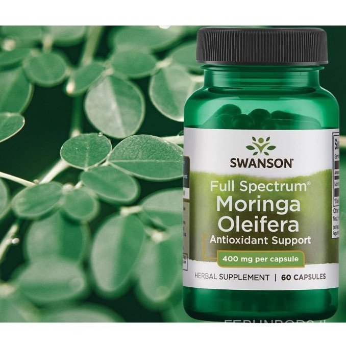 Swanson, Full Spectrum Moringa Oleifera 400 มก. 60 แคปซูล 7EG5