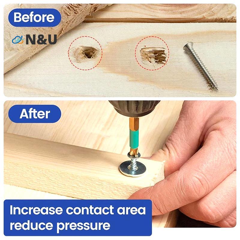 N & U 180pcs สแตนเลสสตีลเครื่องซักผ้า O แหวน Fasteners ปะเก็นชุด Assortment ชุด M2 M2.5 M3 M4 M5 M6 