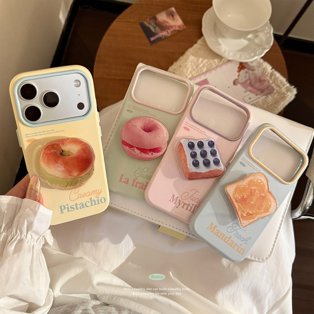 [Sheren] เคสโทรศัพท์ Dopamine Bread Toast เหมาะสําหรับ i17 16 15 14 13 12 11 pro max  เคสไอโฟน