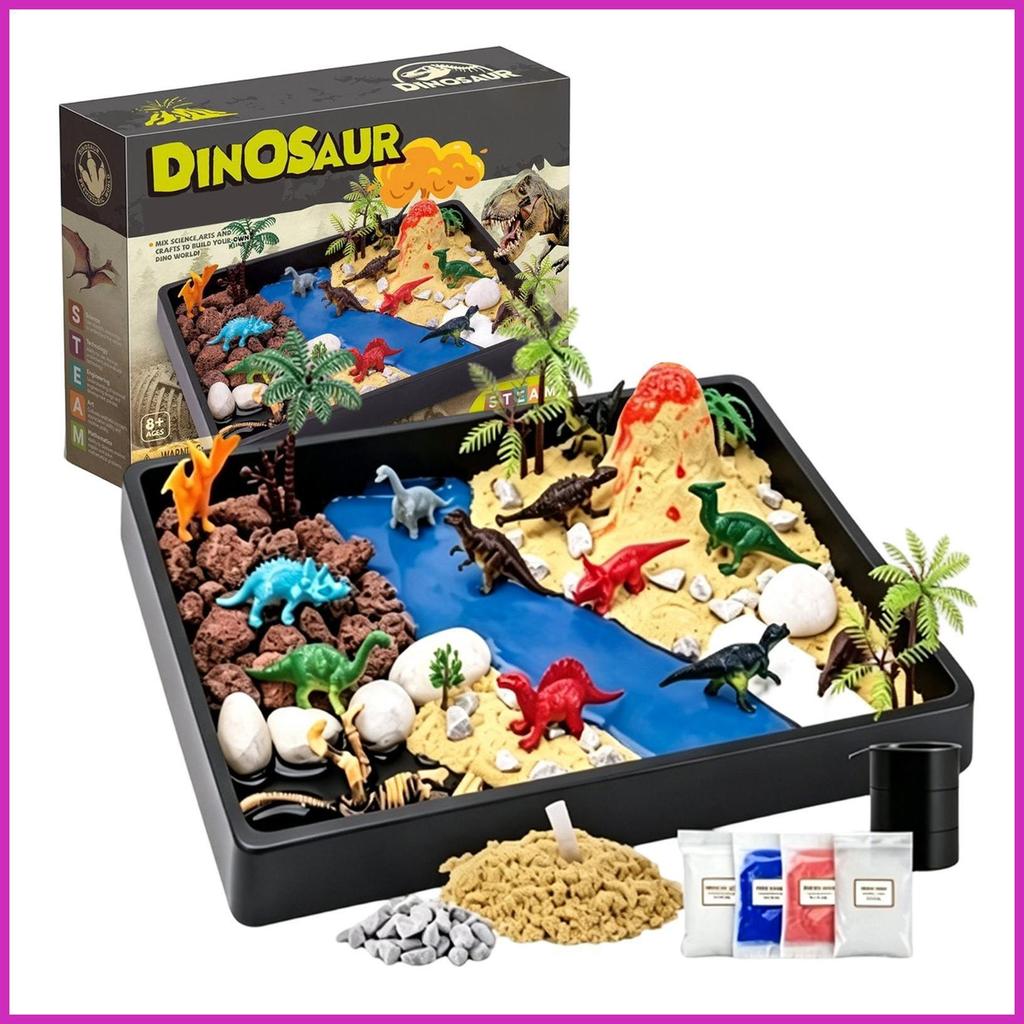 Fossil Dig Exploration Toy Interactive Hands-On Game Archeology Excavation Toy Set for 3-5 Years Old