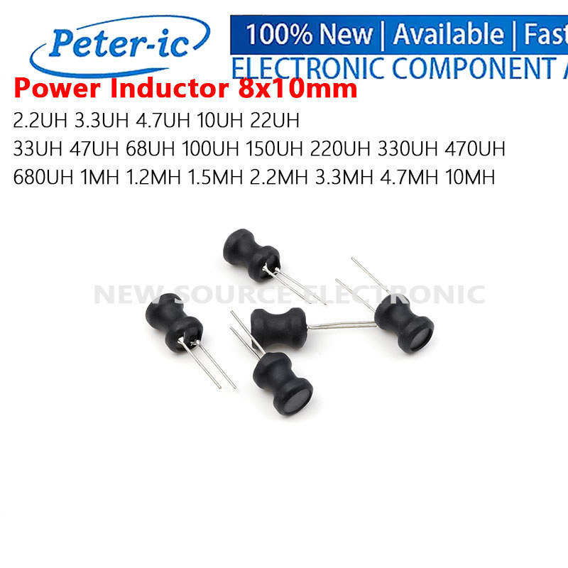 (10 ชิ้น) 8x10 มม.DIP Power Inductor 2.2UH 4.7UH 10UH 22UH 47UH 68UH 100UH 470UH 680UH 1MH 1.