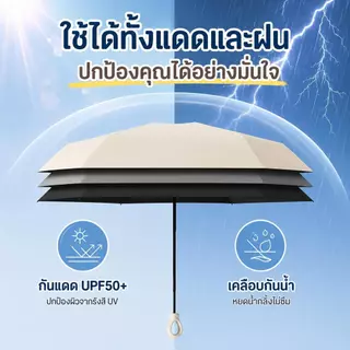 🔥ร่มพับมินิสีพื้น ร่มแคปซูล ร่มพับ ร่มสีมินิมอล ป้องกันแดดUV กันฝน Umbrella วันที่แดดจ้า วันที่ฝนตก การใช้งานคู่