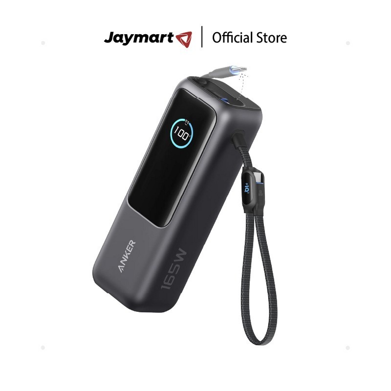 Anker Laptop Power Bank (25K, 165W, Built-In and Retractable Cables) (รับประกันศูนย์ 1 ปี) By Jaymar