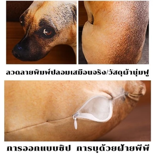 COD✨หมอนตุ๊กตา ของเล่นสําหรับเด็ก ผู้ใหญ่ หมอนสุนัขจำลอง 3D ของเล่นตุ๊กตาสุนัข เบาะตุ๊กตาสุนัขจำลอง
