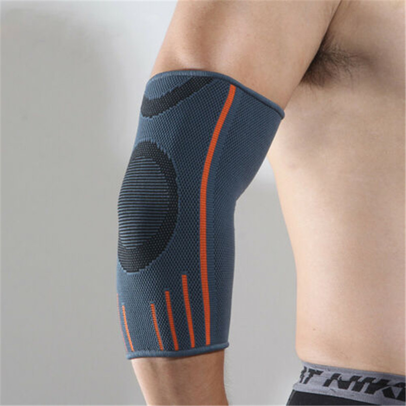 1pcs Elbow Support Elastic Gym Sport Elbow Protective Pads Men Absorb Sweat Sports Elbow Pads Arm Sl