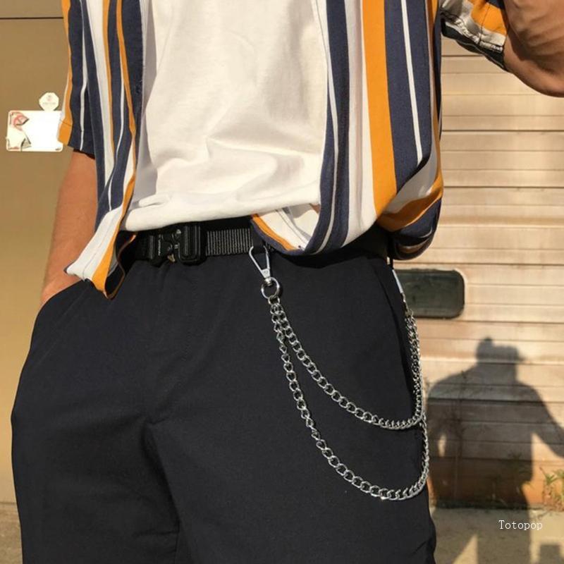 Top Punk Metal Long Wallet Wallet Chain กางเกงโซ่กระเป๋าสําหรับ Key Chain