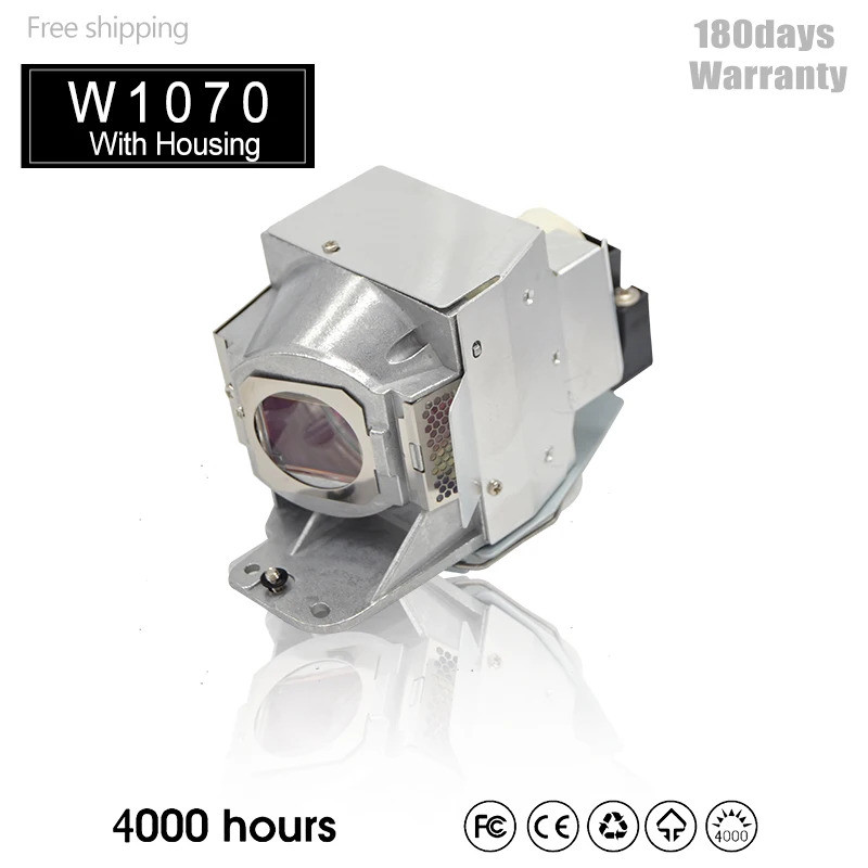 A+ใหม่โปรเจคเตอร์หลอดไฟ 5J.J7L05.001 P-VIP 240/0.8 E20.9n สําหรับ-Benq W1070 W1070+ W1080 W1080ST HT