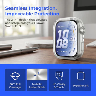 ฝาครอบป้องกันหน้าจอสำหรับ Fit 5 4/5 4 Pro กรณีครอบคลุมเต็มรูปแบบกันชน Tpu สำหรับ Smartwatch Huawei Fit 3 อุปกรณ์เสริม