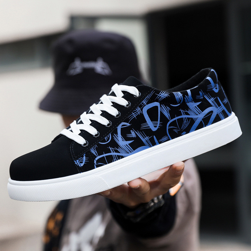 T อินเทรนด์ All-Match รองเท้าผ้าใบแฟชั่น Low-Top Casual กีฬารองเท้าผู้ชาย Street รองเท้าผู้ชาย