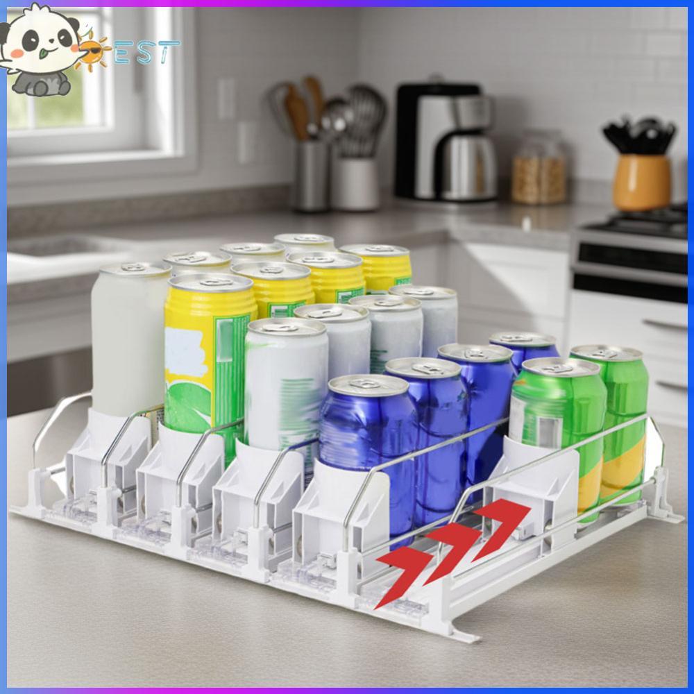 ❉เดอะเบสท์❉ เครื่องดื่มOrganizerอัตโนมัติPusher Glideขวดเบียร์เครื่องดื่มผู้ถือเครื่องดื่มSelf-PushingโซดาสามารถOrganizerสําหรับตู้เย็น