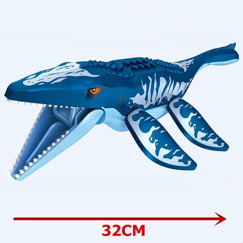 บล็อกตัวต่อไดโนเสาร์ขนาดใหญ่เข้ากันได้กับ Lego Mosasaurus Sickle Rex Tyrannosaurus Rex World 3 Beast Rex Educ20260523