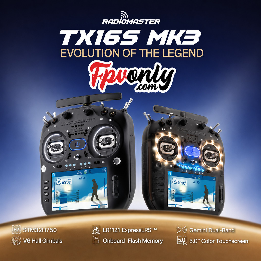 Radiomaster TX16S MK3 Mark3 2.4GHz 900MHz V6 Hall Gimbal 5 inch IPS อุปกรณ์โดรน Drone