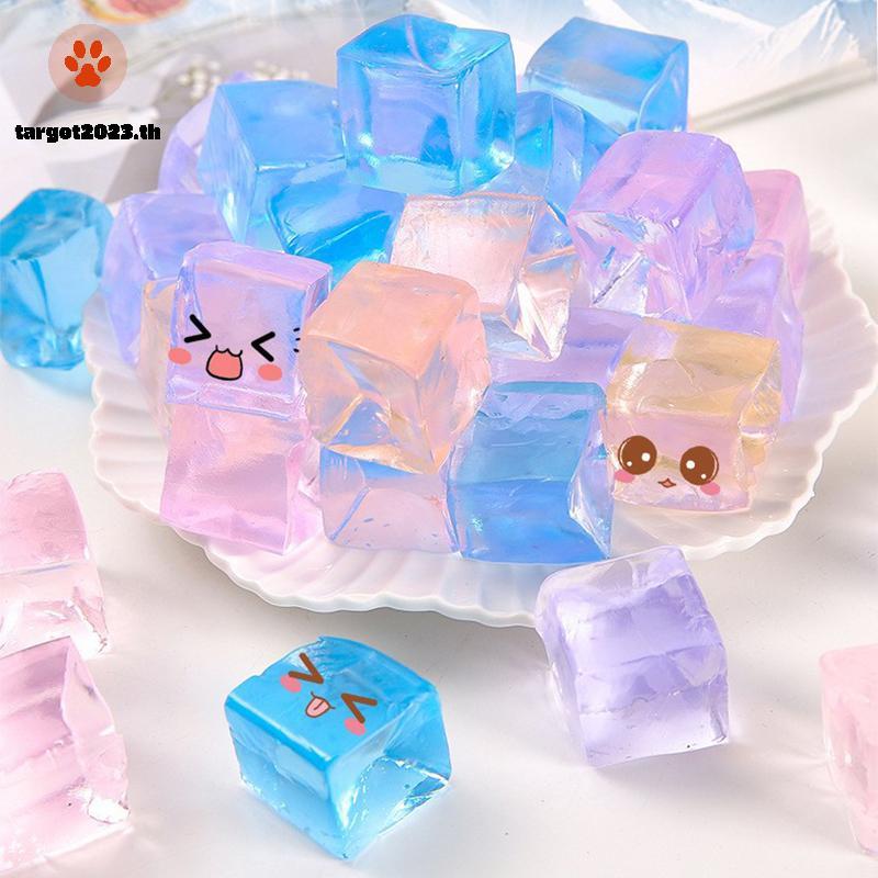[ARG] 10 ชิ้น Ice Cube Fidget ความเครียดบรรเทาบีบของเล่นเด็กผู้ใหญ่วันเกิด Party Favors ห้องเรียนรางวัลของเล่นทนความดัน [TH]