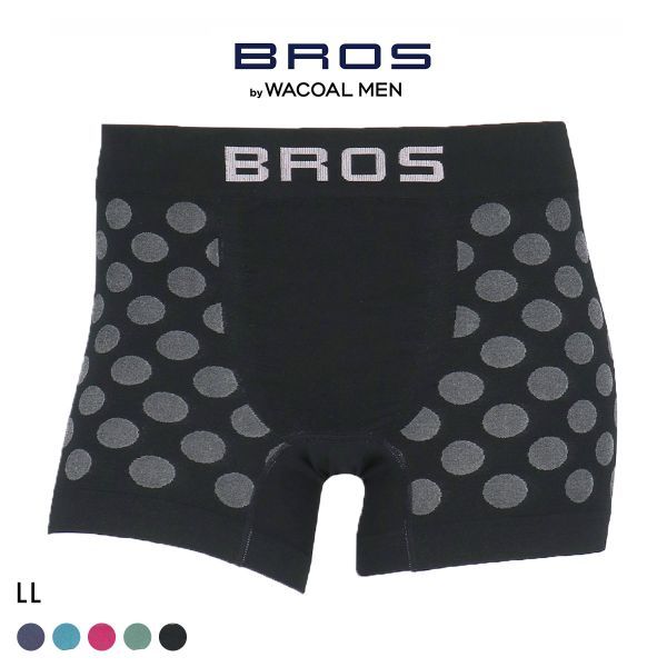 BROS by WACOAL MEN กางเกงในบ็อกเซอร์บรีฟยืดหยุ่นสูงสำหรับใส่ทุกวัน (ขนาด LL)(40GT3490LL)(ส่งตรงจากญี