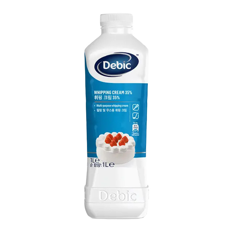 เดบิค วิปปิ้งครีม 1 ล. (DEBIC Whipping Cream (35% Fat ) 1 l) โปโลแมน POLOMAN