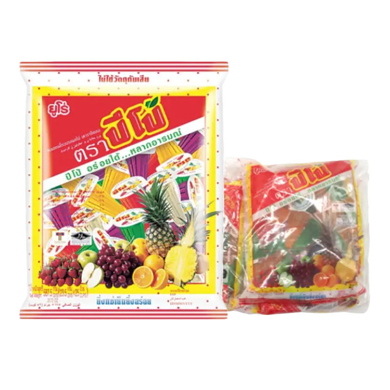 ปีโป้ เยลลี่รวมรสผลไม้ 25 ชิ้น x 4 (PIPO Carageenan Jelly Mixed Fruits 25 pcs x 4)