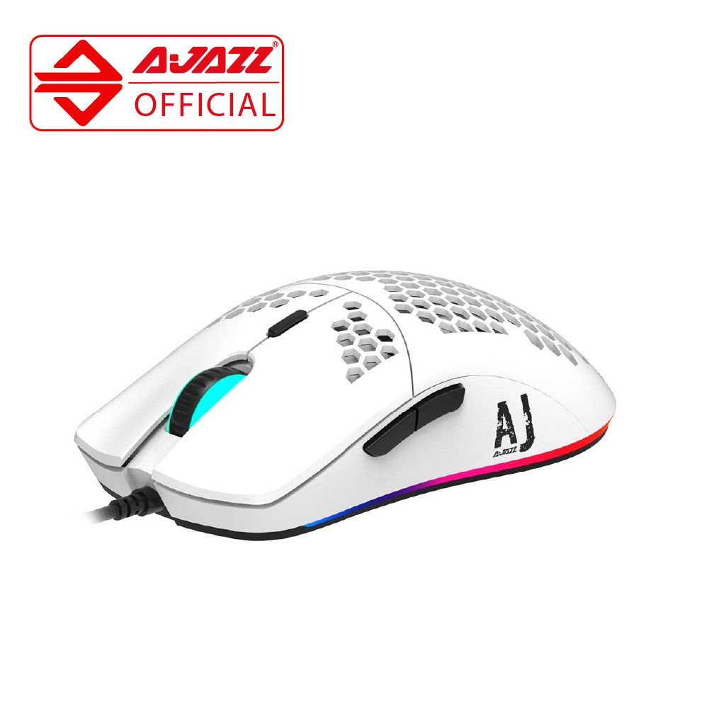 Ajazz AJ390R/AJ380R RGB Honeycomb Gaming Mouse light weight  7 Button