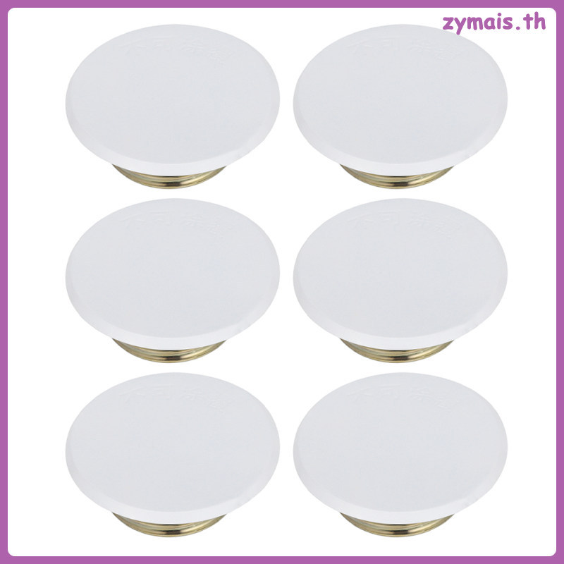 6 ชิ้น Fire Sprinkle Guard Sprinkler Cover Sprinker ครอบคลุม 8.50X8.50X3.00 ซม.สีขาว zymais