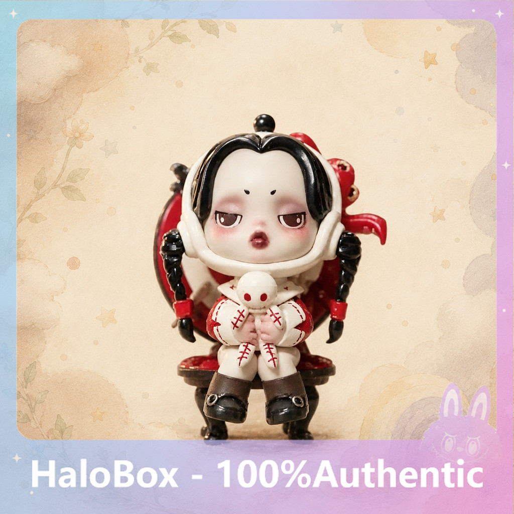 [ลับ] POPMART SKULLPANDA Adams Family Series Mystery Box เครื่องประดับของแท้