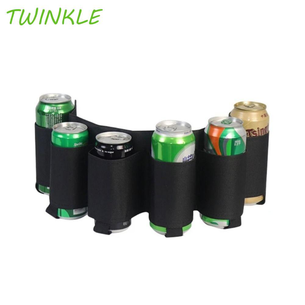 TWINKLE1 ที่เก็บเครื่องดื่ม Fannypack, ปรับCamouflage Beer Storage กระเป๋าคาดเอว, ปิกนิกเอวแพ็คน้ําห