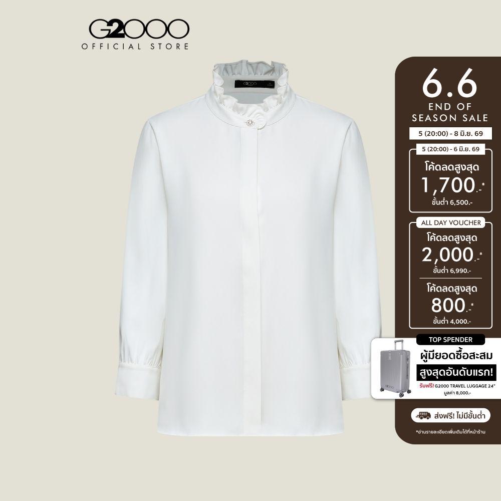 G2000 เสื้อเบลาส์สำหรับผู้หญิง Regular Fit รุ่น 5124100101 OFF-WHITE