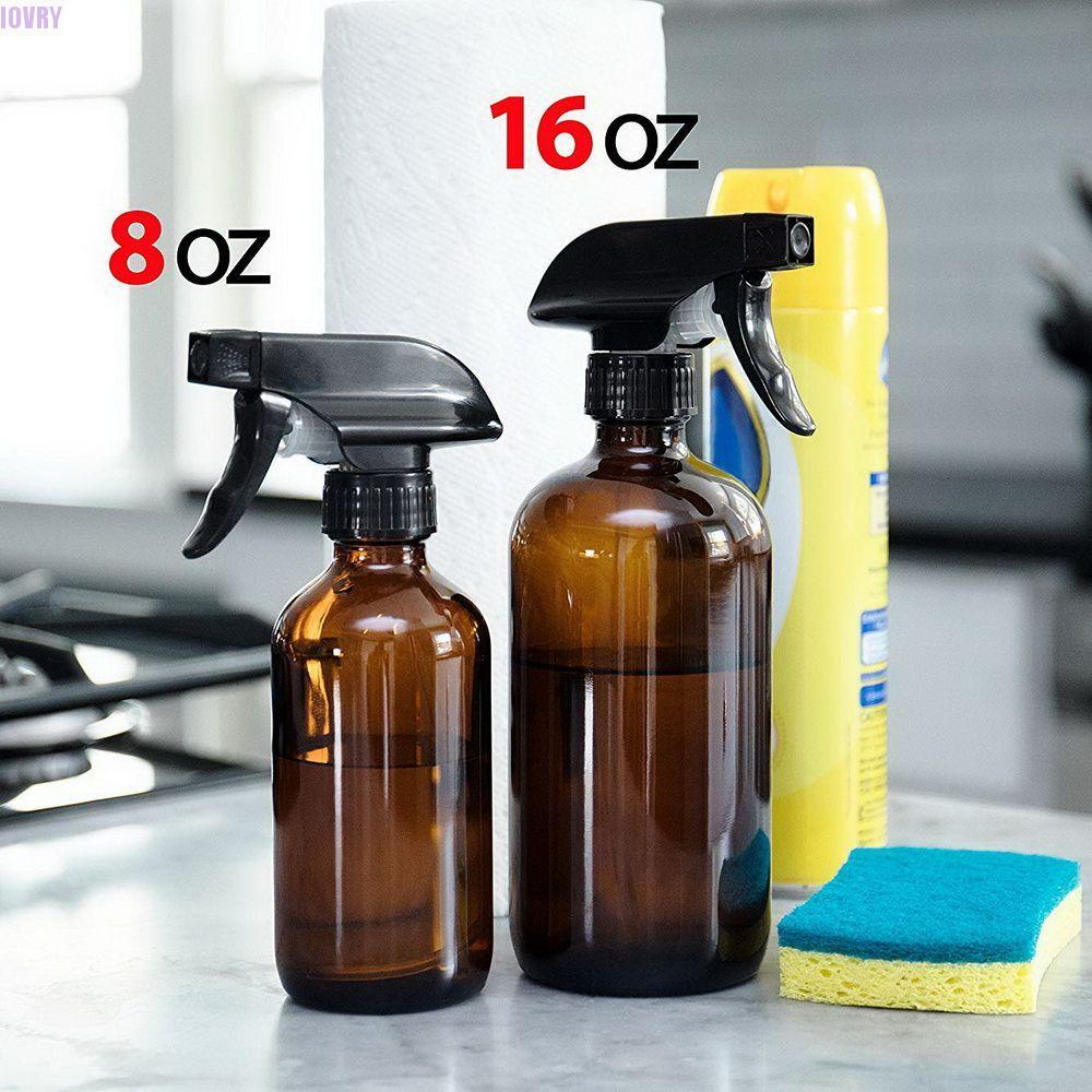 IVORY Large Refillable Bottles Empty Container Glass Bottle Cosmetic Cleaning Product Mist Stream Storage Amber 250/500ml Spray Bottle