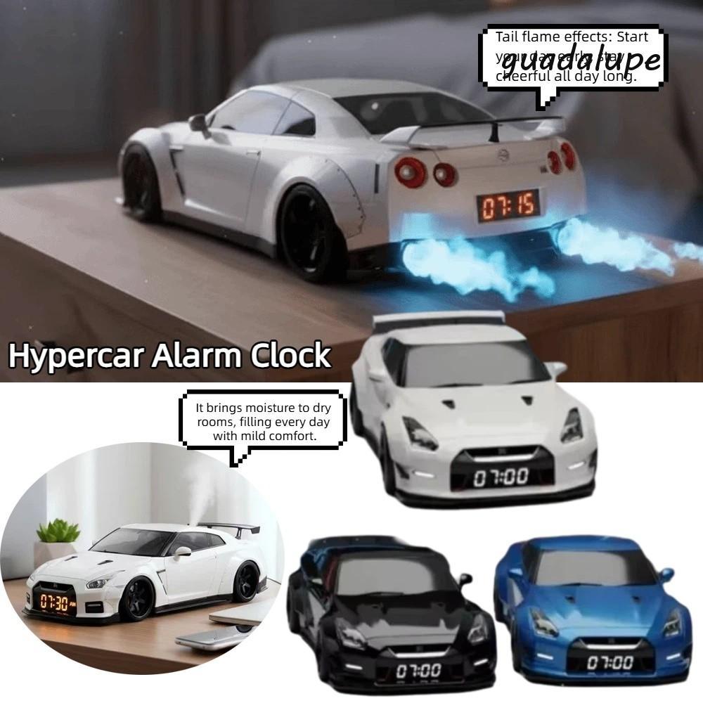 GUADALUPE นาฬิการถสปอร์ต ดีไซน์ Hypercar นาฬิกาปลุกตั้งโต๊ะ แสดงเวลา ตกแต่งบ้าน