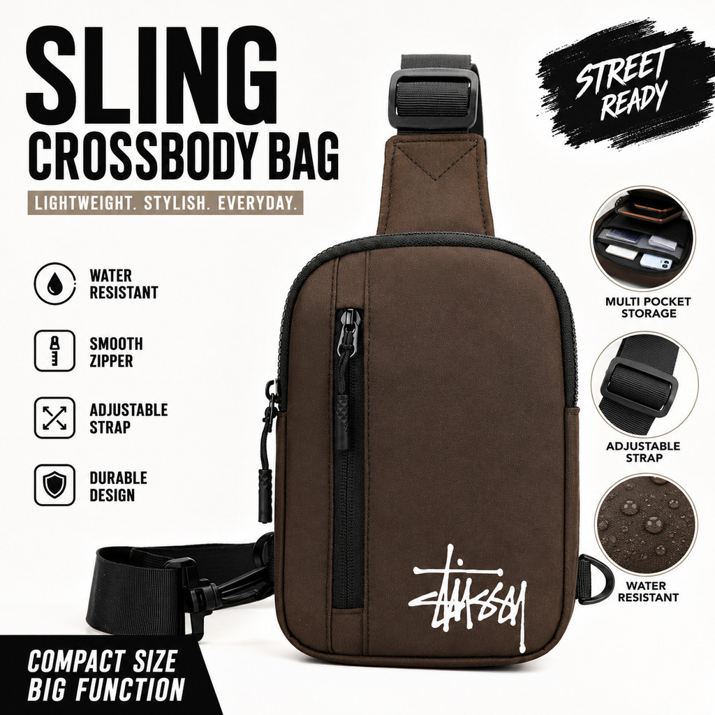 Simple Cross-body Chest Bag Casual Travel Storage Bag Multi-Channel Portable One-shoulder Small Bag