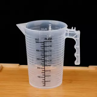 (GOOD) 100/250/500ML ถ้วยตวงเหยือกใสเบเกอรี่แป้งครัวน้ําพร้อมฝาปิด Sc (ใหม่)