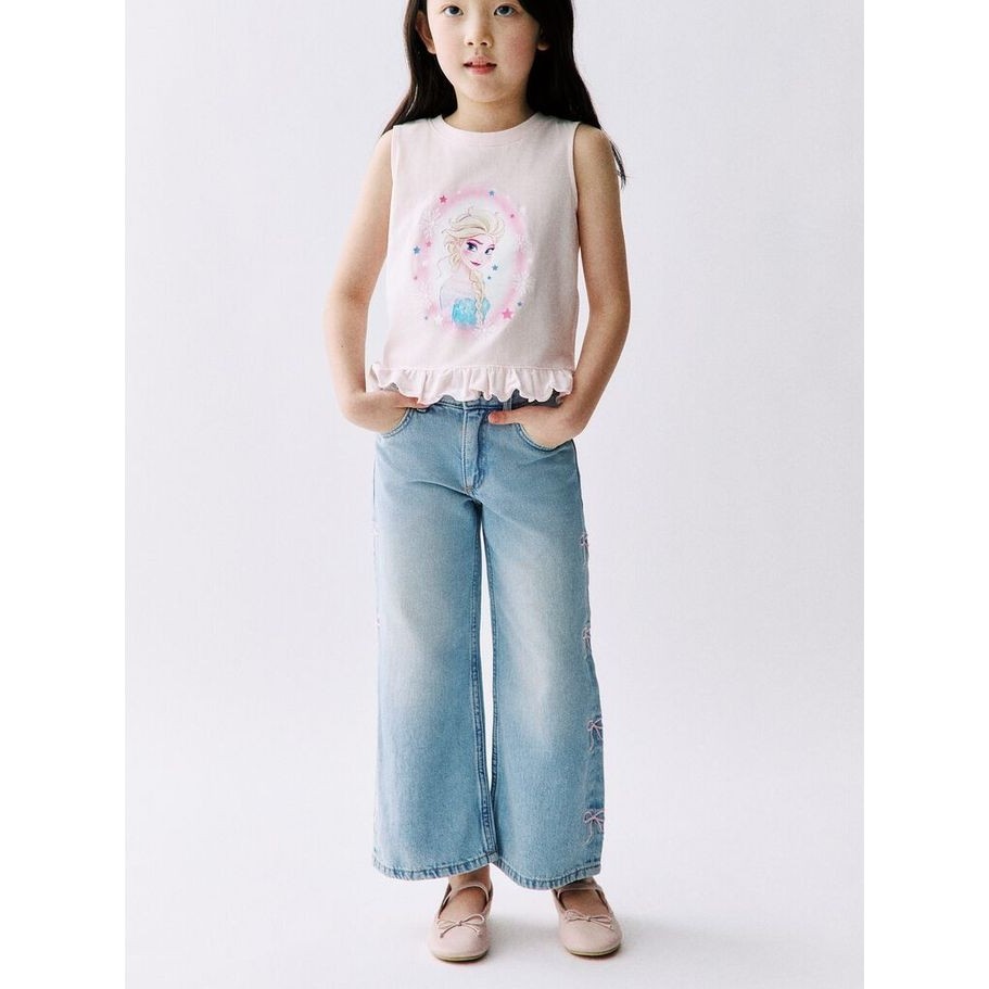 H&M(เอชแอนด์เอ็ม) เสื้อท็อปพิมพ์ลายแต่งระบาย เด็กหญิง 1334767_1