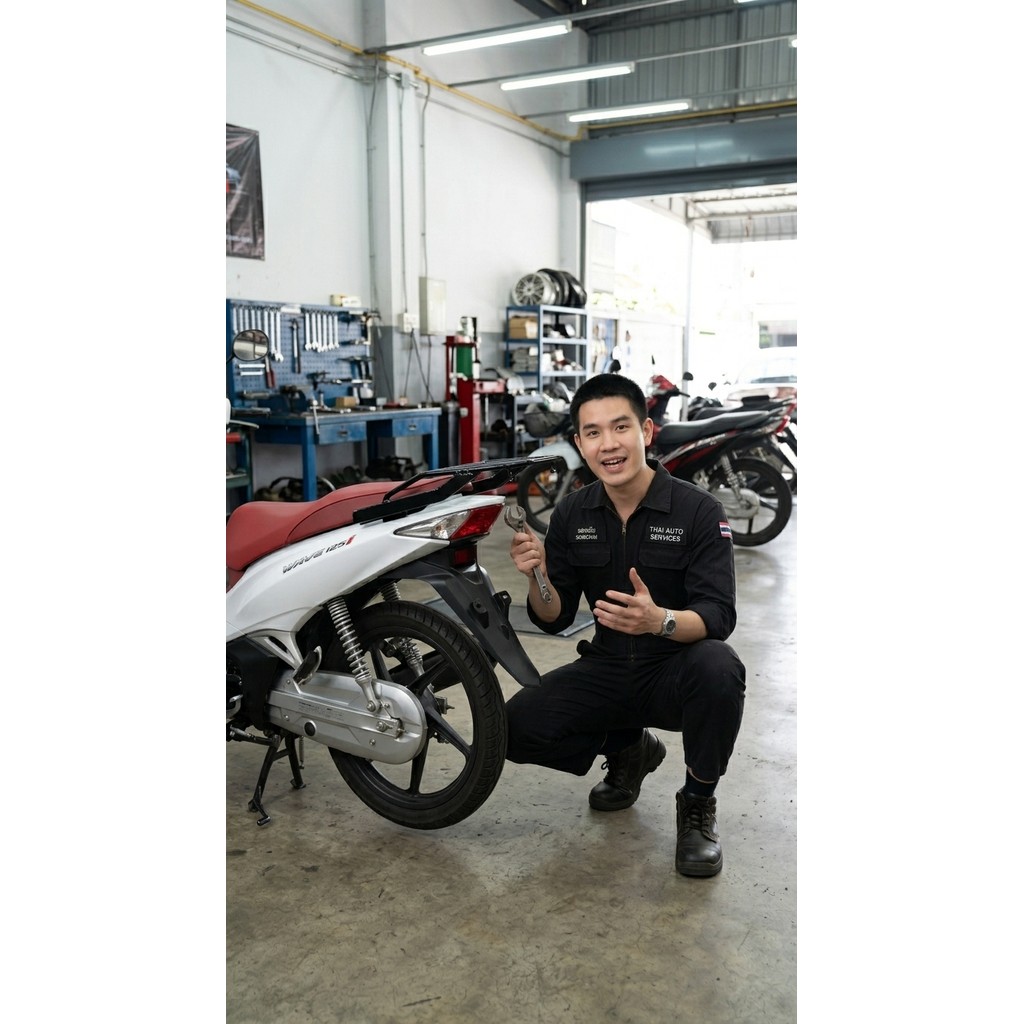 แร็คท้าย WAVE125i LED 2023 ขึ้นไป ตะแกรงหลัง เวฟ125i แร็คหลัง ท้ายมอเตอร์ไซค์ ตรงรุ่น พรีเมียม พร้อม