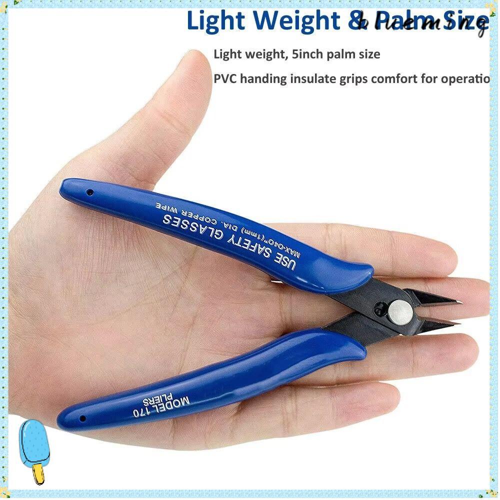 BLUEMING คีมปากเฉียง, เหล็กคาร์บอนสากล 170 Wishful Clamp, เครื่องมือช่าง Blue Side Snips