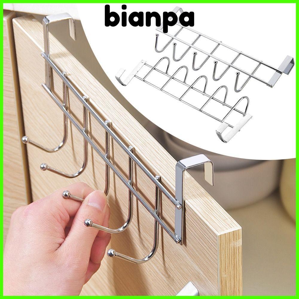 BIANPA 5 Hooks Rack Home สแตนเลส Good Load-Bearing ผ้าขนหนูแขวน Rack