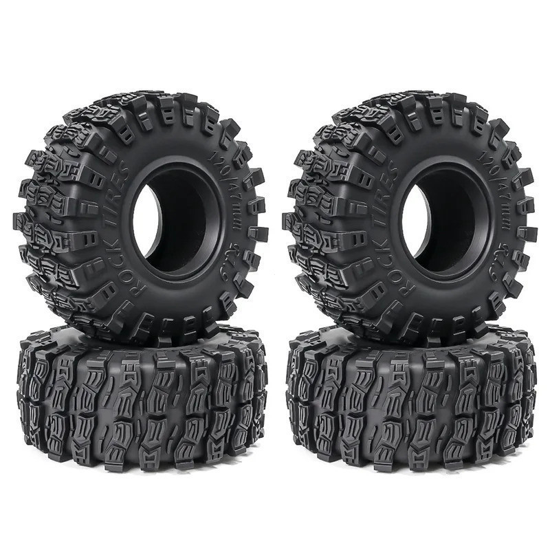 4 ชิ้น 120 มิลลิเมตร WonderRC 1.9 Crawler ยางเส้นผ่านศูนย์กลางภายนอกยางสําหรับ Axial SCX10 90047 SCX
