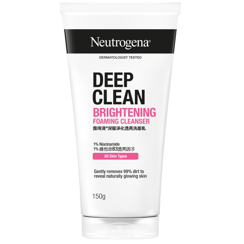 นูโทรจีนาโฟมล้างหน้าดีพคลีนไบรท์เทนนิ่ง 150ก Neutrogena Deep Clean Brigthening Facial Cleanser 150g. [8801108001393 ]