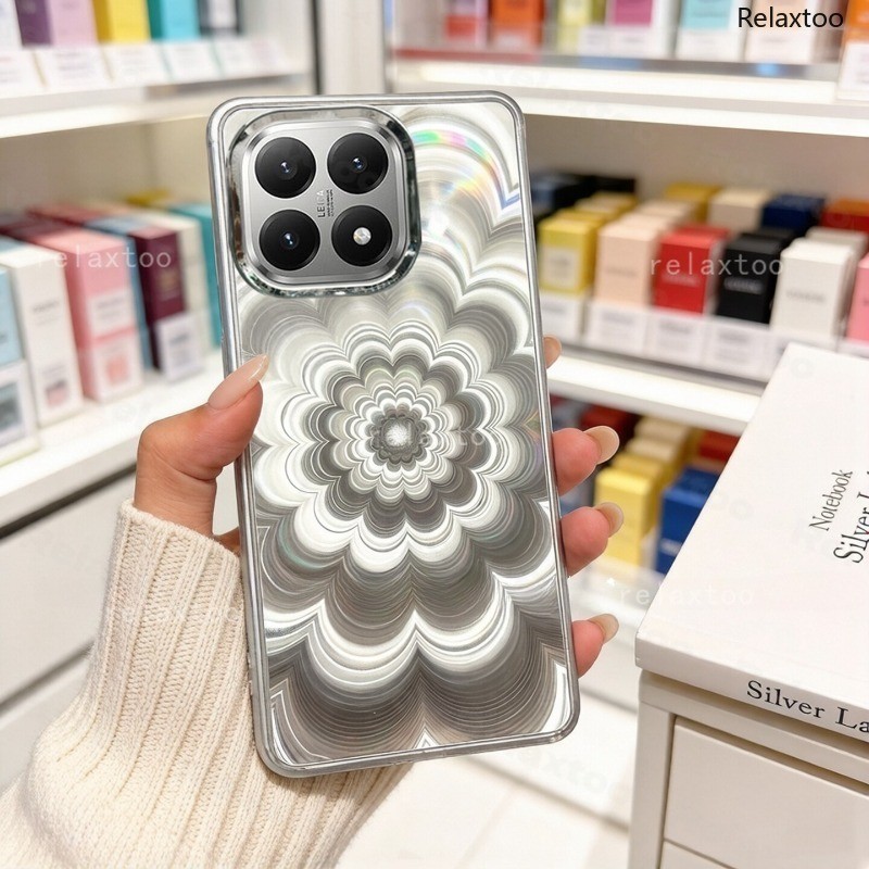 ปลอกกันกระแทกสําหรับXiaomi 17T 15T 14T 12T Xiaomi17T Pro 17TPro 15TPro 14TPro 5Gโปร่งใสGlitter Blingดอกไม้โลหะFrosted Hard TPUเคสโทรศัพท์กันกระแทกกันชนปกหลัง