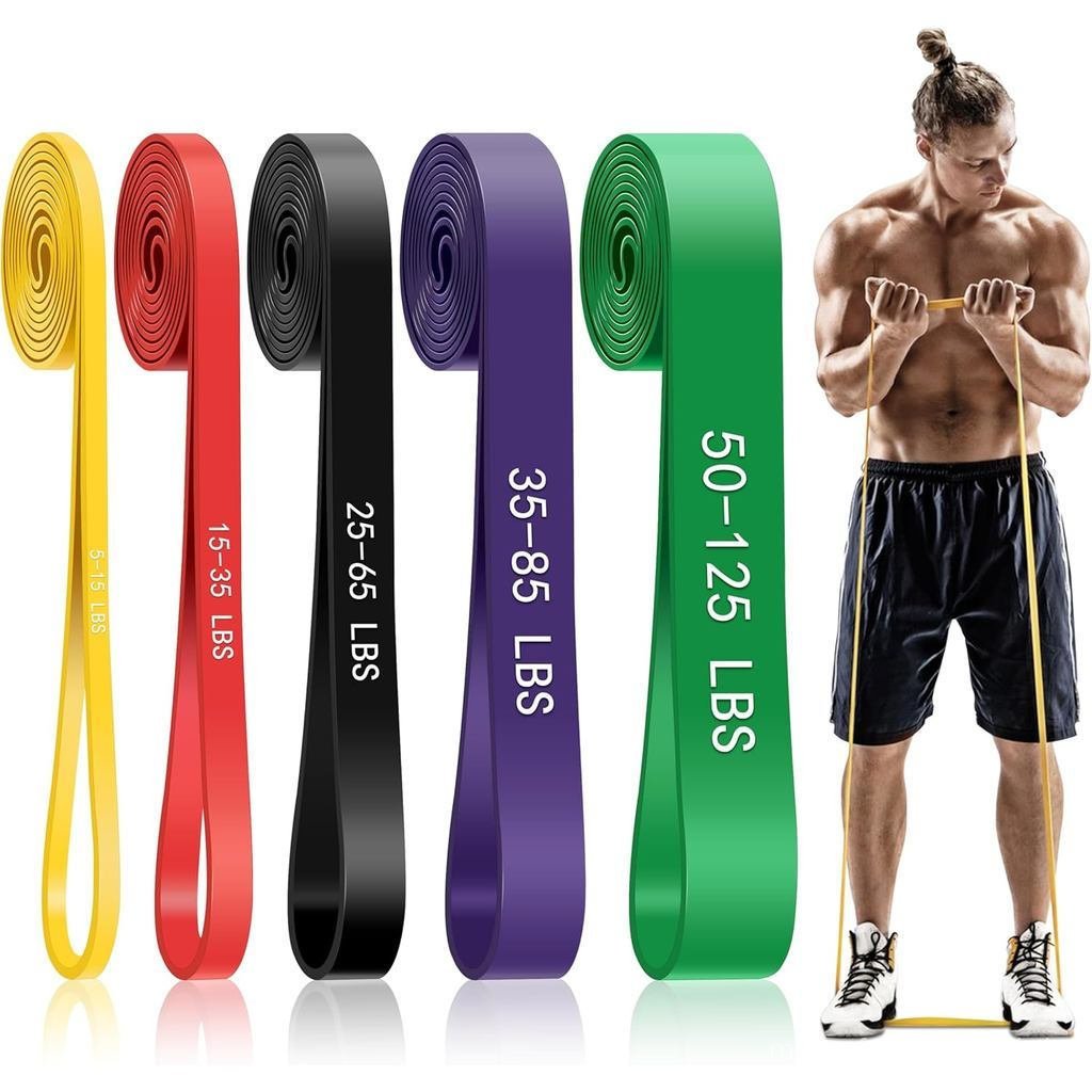 [คลังสินค้าพร้อม จัดส่งทันที] Pull-Up Booster Band 5-Speed Resistance Elastic Band Home Full Body Strength Training Gym เสริมยืดอุปกรณ์
