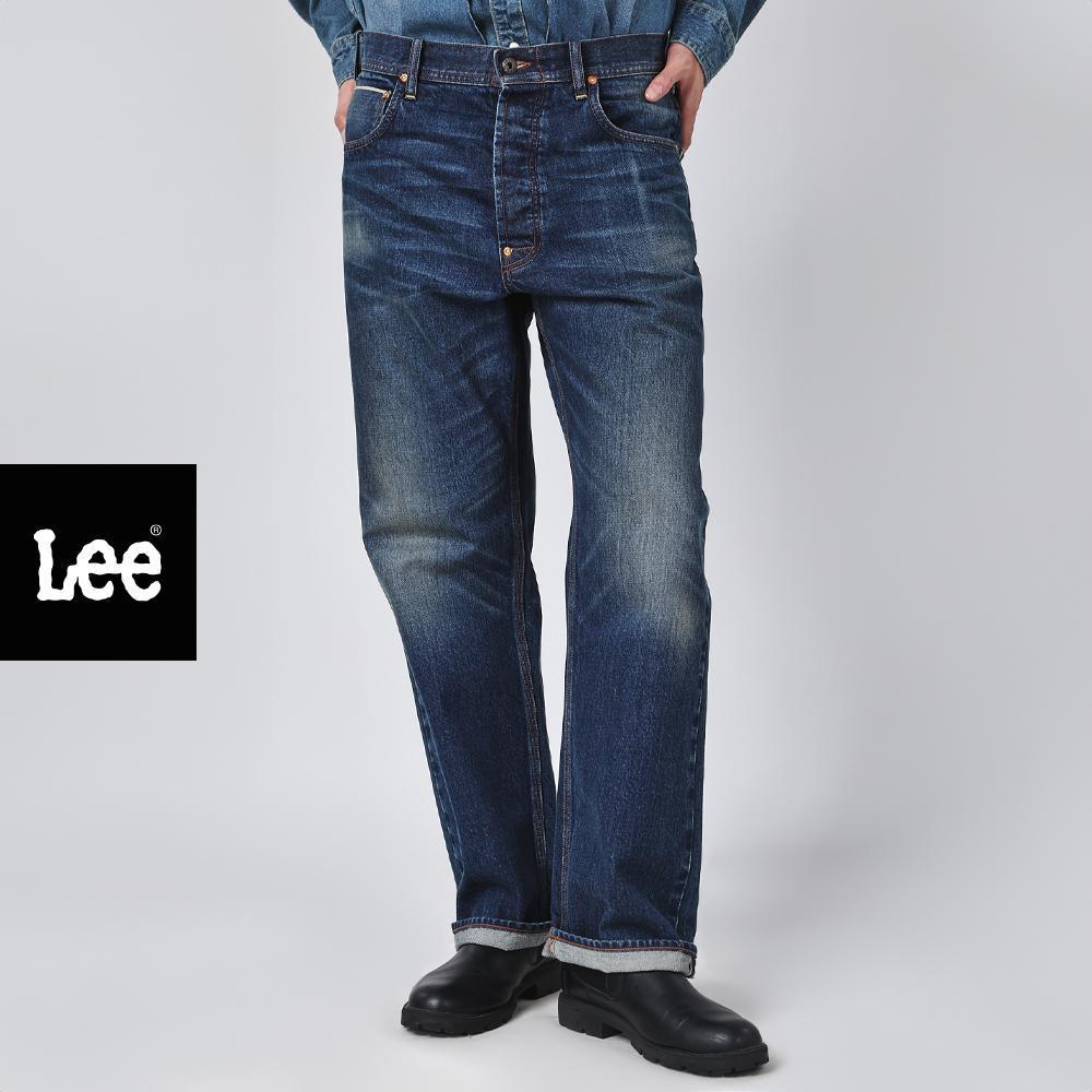 LEE กางเกงยีนส์ (ริมน้ำเงิน) Selvedge 5 years Wash Jouney คอลเลคชั่น 101 เอวสูงทรงกระบอก รุ่น LE S126MRETN03 สียีนส์กลาง