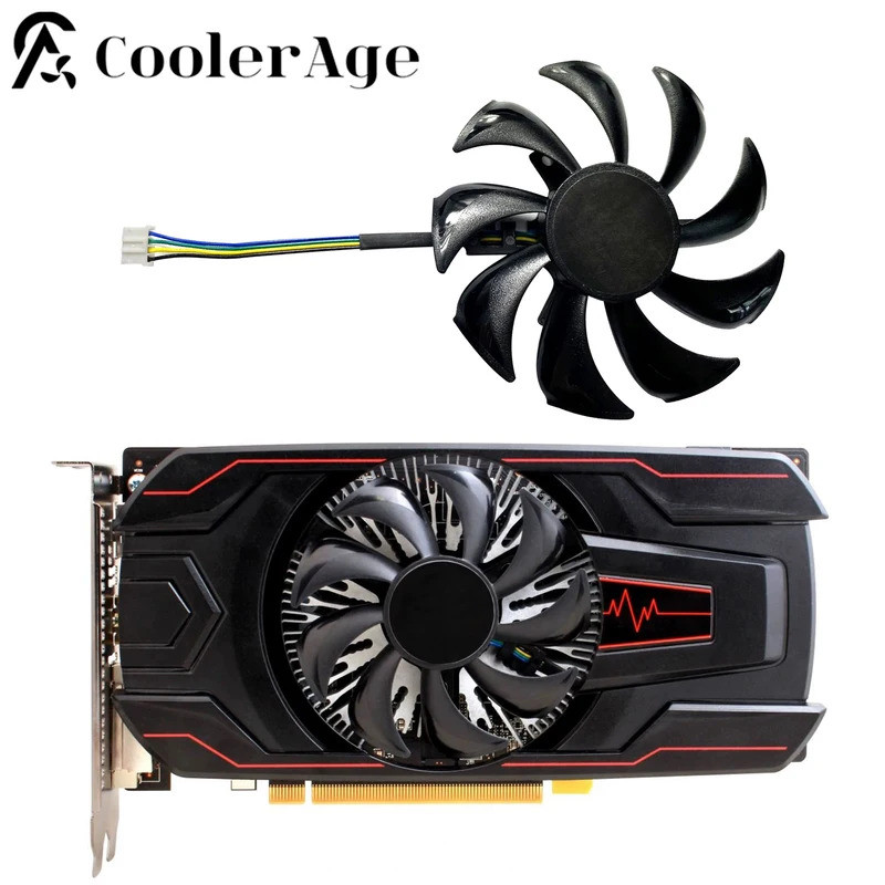 การ์ดพัดลมสําหรับ Sapphire RX 460 550 2G D5 ITX ใหม่ 85 มม.GA91S2M RX460 RX550 กราฟิกการ์ดพัดลมระบาย