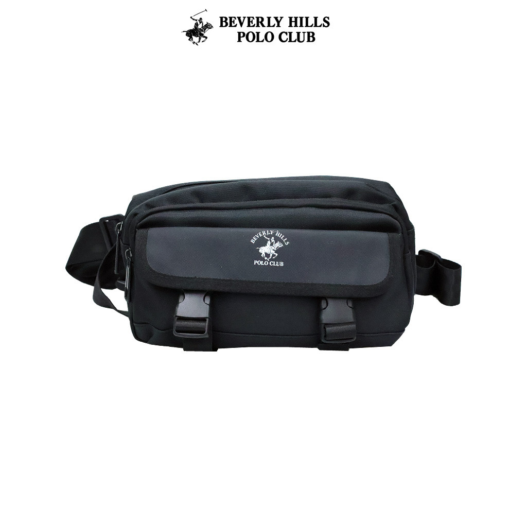 BEVERLY HILLS POLO CLUB กระเป๋าคาดเอวผู้ชาย / Nylon / Black Olive / BHY054N9N10