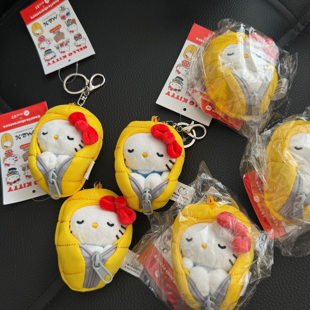 Japan Japan Me Co-Branded KT Sleeping Bag hellokitty Bag Pendant Plush Doll kt Cat Doll Keychain Pen