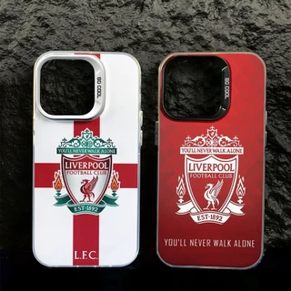 ลิเวอร์พูล FC เคสสําหรับiphone 17 Pro Max 15 14 XR 13 11 8 7 แฟชั่นชุบโลหะCool Creativeแบรนด์อินเทรนด์เคสซิลิโคนอ่อนนุ่ม