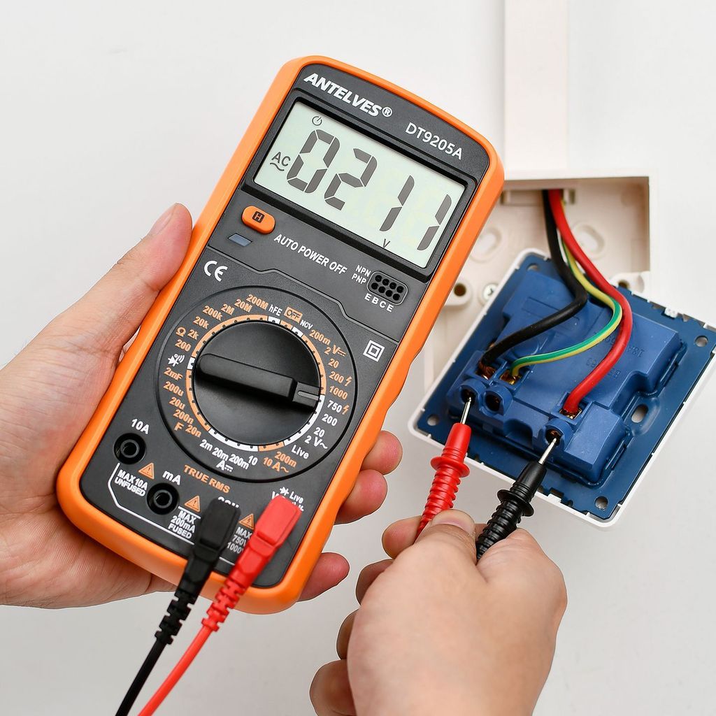 DT9205A มัลติมิเตอร์ความแม่นยําสูงช่างไฟฟ้าเฉพาะดิจิตอล Multi-Function Burn-Proof ในครัวเรือนซ่อมอิเ