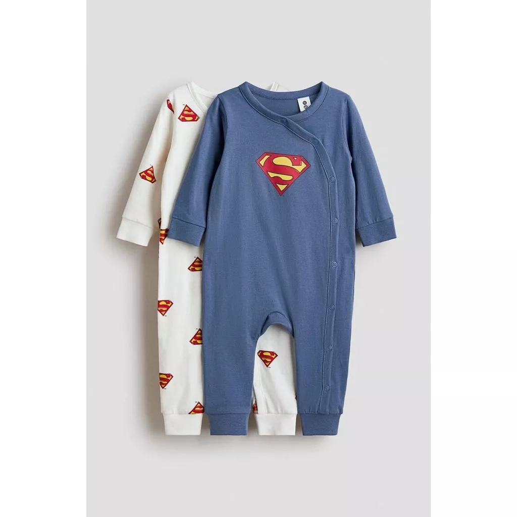 H&M(เอชแอนด์เอ็ม) ชุดนอนผ้าฝ้ายพิมพ์ลาย 2 ชิ้น เด็กทารก 1341948_1