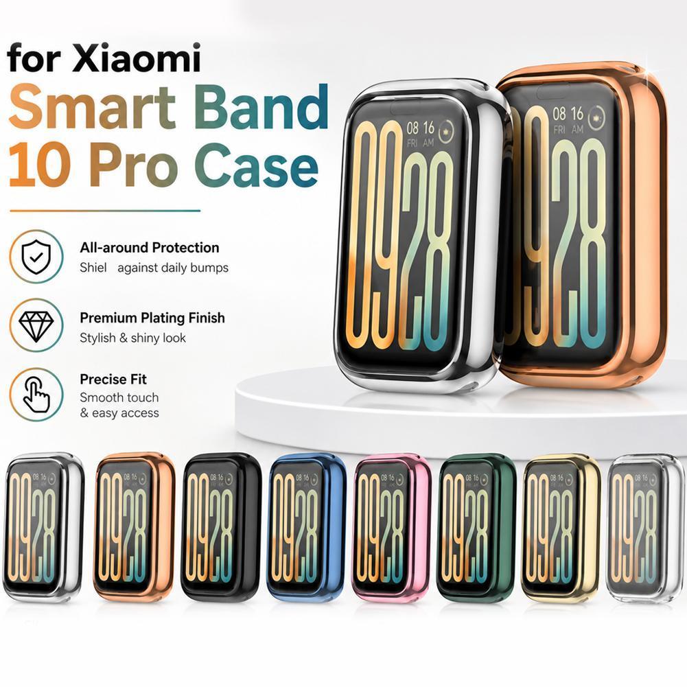 สําหรับ Xiaomi Smart Band 10 Pro Full Coverage Tpu กรณี Soft Pro Mi ซิลิโคน 10 B6l7