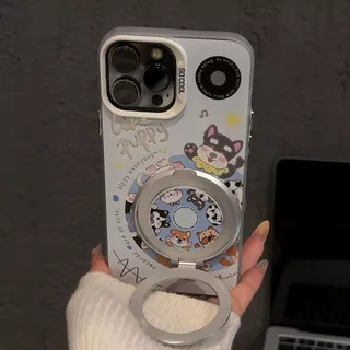 น่ารักลูกสุนัข 360 เปิดสําหรับ Xiaomi 17T 15T 17 Pro max 14T 13T 12T Pro 15 14 13 12 12S Ultra 10S 10 11 Lite 5G NE กระจกขาตั้งปลอก