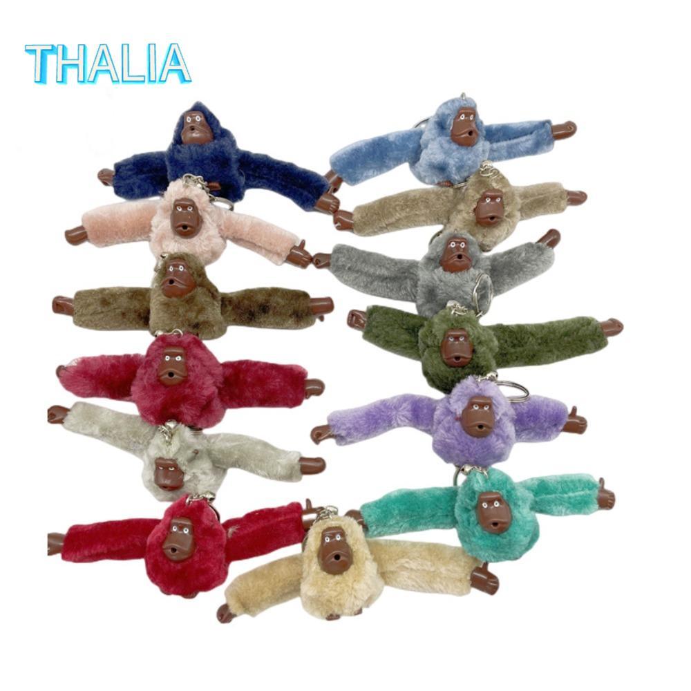 ทาเลีย‌ พวงกุญแจ Orangutan, ของเล่นตุ๊กตาแขนยาว Plush Fur Monkey Key Chain, น่ารักแปลกใหม่รถ Trinket ตุ๊กตา Plush พวงกุญแจผู้ชาย