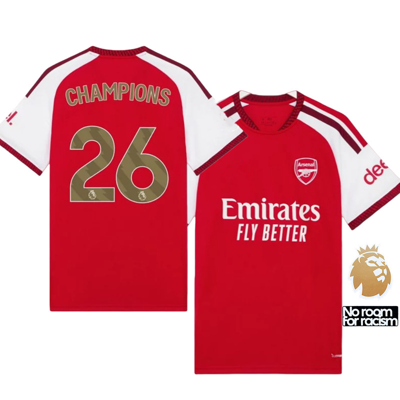 แฟน ๆ เวอร์ชั่น 2026 Arsenna เสื้อฟุตบอลผู้ชายแชมป์อังกฤษ Super Home